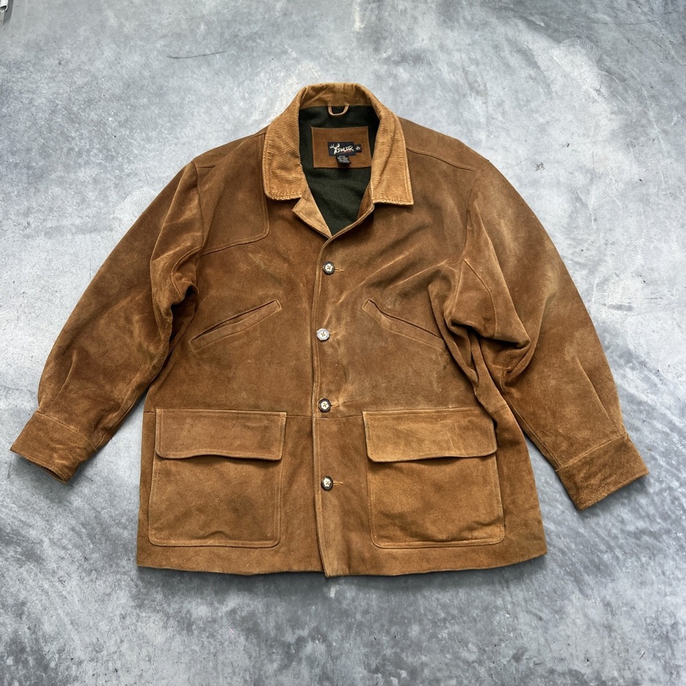 Vintage DICK IDOL LEATHER COWBOY RANCHER HEAVY BARN COAT JACKET  XLARGE Rare EUC